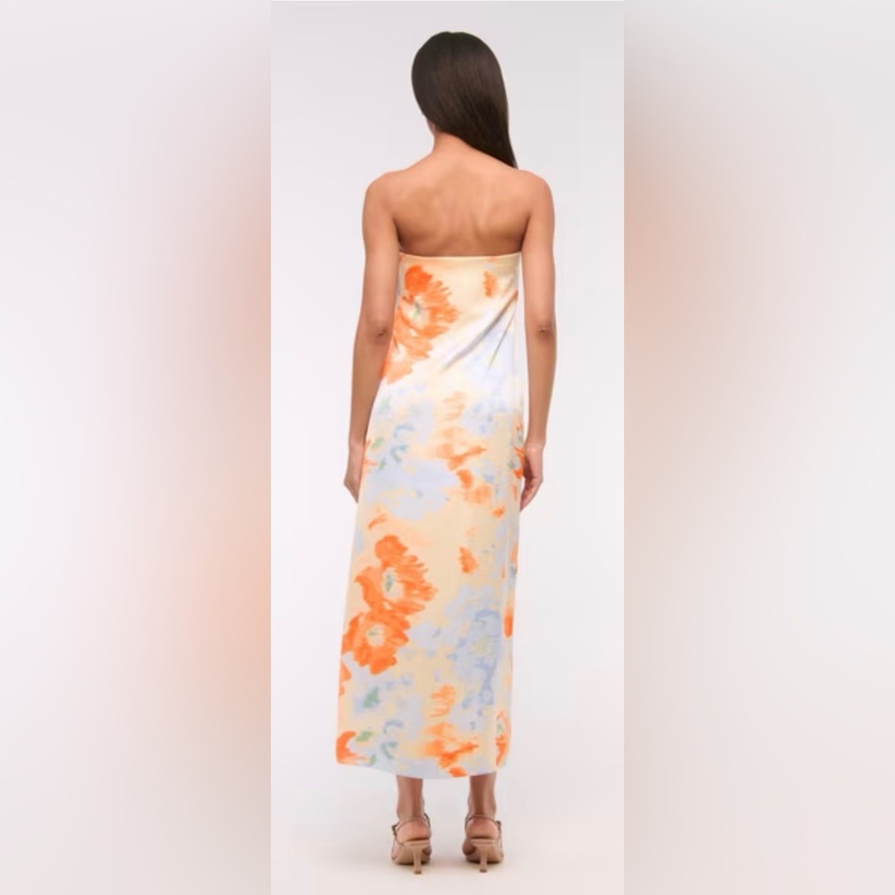 NWT Abercrombie & Fitch Julia Strapless Slip Maxi Dress - Picture 4 of 7